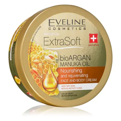 Eveline Cosmetics Extra Soft hidratáló krém arcra és testre Argán olajjal 175 ml