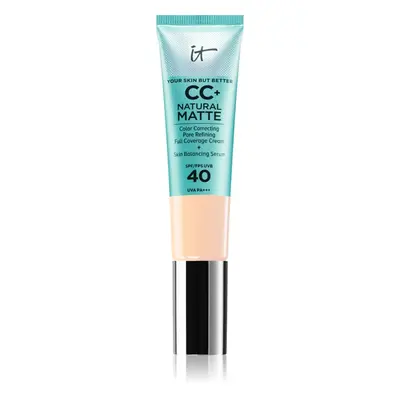 IT Cosmetics Your Skin But Better CC+ Cream Natural Matte mattító alapozó SPF 40 hölgyeknek Fair