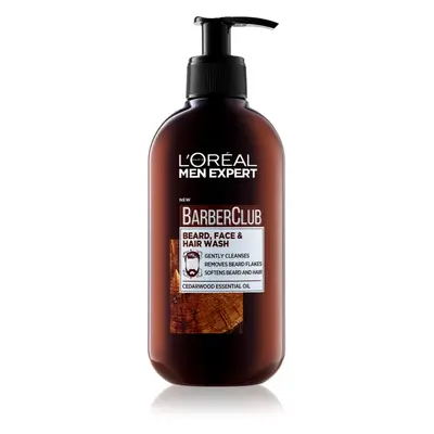 L’Oréal Paris Men Expert Barber Club tisztító gél szakállra, arcra és hajra 200 ml