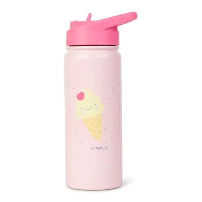 Saro Baby Thermos Bottle with Straw termosz szívószállal Ice Cream 500 ml