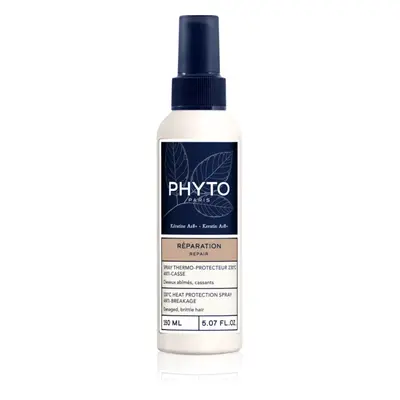 Phyto Repair 230° heat protection spray anti-breakage hővédő spray hajsütővassal és hajvasalóval