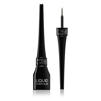 Gabriella Salvete Liquid Contour szemhéjtus ecsettel árnyalat 01 Black 4 ml