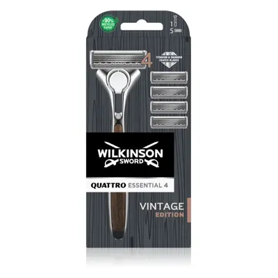 Wilkinson Sword Quattro Essentials 4 Vintage borotva + cserepenge 1 db