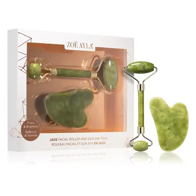 Zoë Ayla Jade Facial Roller And Gua Sha Tool ajándékszett az arcra 1 db