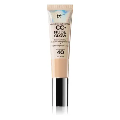 IT Cosmetics Your Skin But Better CC + Nude Glow üde hatást keltő alapozó SPF 40 árnyalat Fair 3