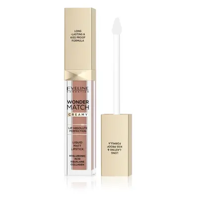 Eveline Cosmetics Wonder Match tartós matt folyékony rúzs hialuronsavval árnyalat 11 Milky Nude 