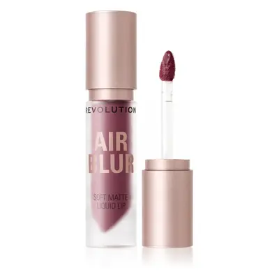 Makeup Revolution Air Blur Liquid Lipstick matt folyékony állagú ajakrúzs árnyalat Black Cherry 