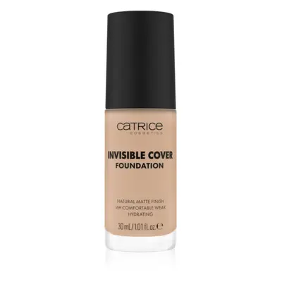 Catrice Invisible Cover Foundation hosszan tartó és erősen fedő alapozó matt hatással árnyalat 0