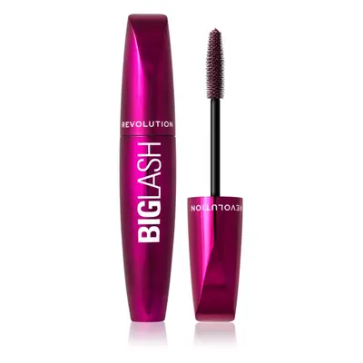 Makeup Revolution Big Lash Volume dúsító és hosszabbító szempillaspirál árnyalat Burgundy 8 ml