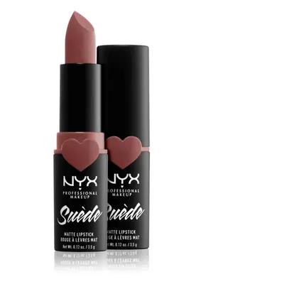 NYX Professional Makeup Suede Matte Lipstick mattító rúzs árnyalat 05 Brunch Me 3.5 g