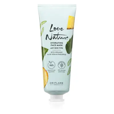 Oriflame Love Nature Organic Aloe Vera & Pineapple hidratáló arcmaszk 75 ml