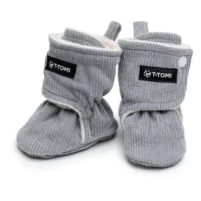 T-TOMI Booties Grey babacipő 0-3 months Warm 1 pár