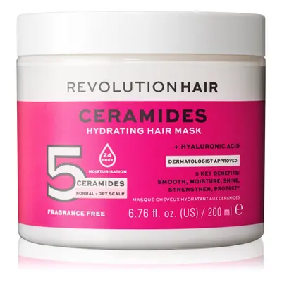 Revolution Haircare 5 Ceramides + Hyaluronic Acid hidratáló maszk hajra ceramidokkal 200 ml