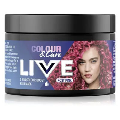 Schwarzkopf LIVE Colour & Care színező pakolás hajra árnyalat Rosy pink 150 ml