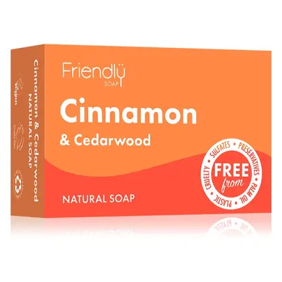 Friendly Soap Natural Soap Cinnamon & Cedarwood természetes szappan 95 g