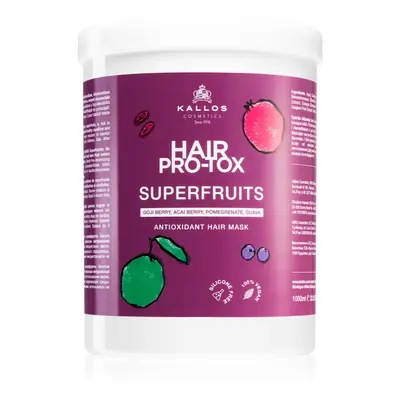 Kallos Hair Pro-Tox Superfruits regeneráló maszk a fénytelen fáradt hajra 1000 ml