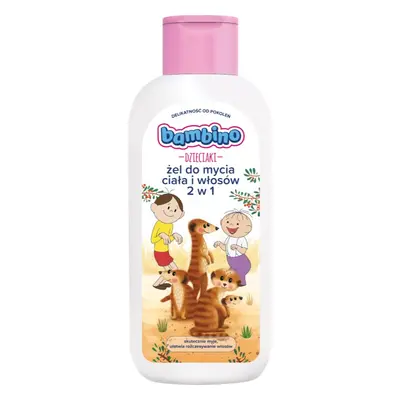 Bambino Kids Bolek and Lolek tusfürdő gél és sampon 2 in 1 Meerkat 400 ml