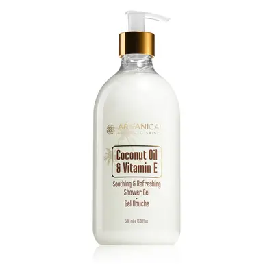 Arganicare Coconut Oil & Vitamin E bőrlágyító tusfürdő gél 500 ml