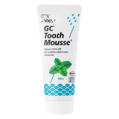 GC Tooth Mousse ásványfeltöltő védőkrém az érzékeny fogakra fluoridmentes íz Mint 35 ml