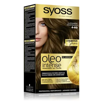 Syoss Oleo Intense tartós hajfesték olajjal árnyalat 4-60 Gold Brown 1 db