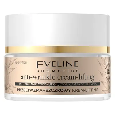 Eveline Cosmetics Organic Gold nappali és éjszakai ránctalanító krém kókuszolajjal 50 ml