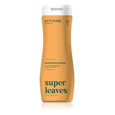 Attitude Super Leaves Volume & Shine természetes sampon méregtelenítő hatással 473 ml