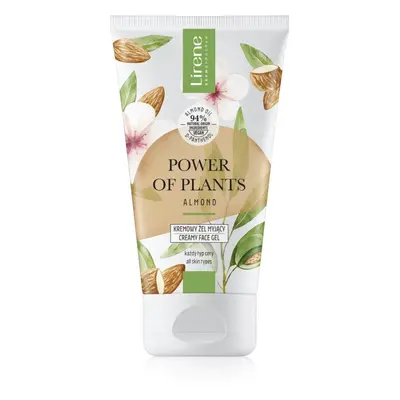 Lirene Power of Plants Almond krémes tisztító gél az arcra 150 ml