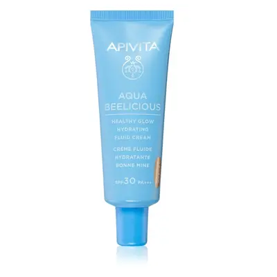 Apivita Aqua Beelicious Tinted Fluid SPF30 gyengéd tonizáló fluid az élénk bőrért SPF 30 40 ml