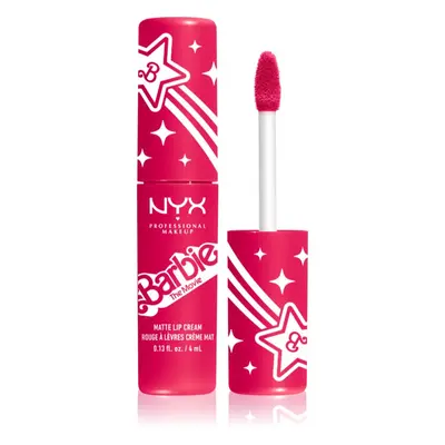 NYX Professional Makeup Barbie Smooth Whip Matte Lip Cream mattító folyékony rúzs árnyalat 02 Pe