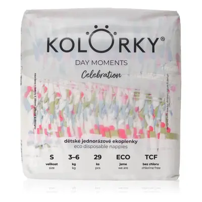 Kolorky DAY Moments Celebration eldobható ÖKO pelenkák Size S 3-6 kg 29 db