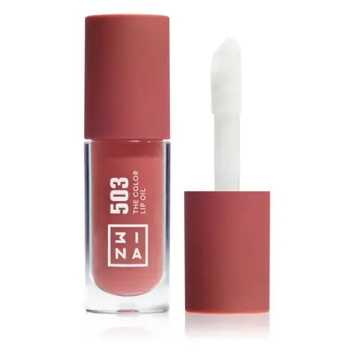 3INA The Color Lip Oil hidratáló olaj az ajkakra árnyalat 503 - Medium nude pink, sheer 4 ml