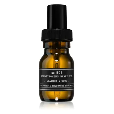 Depot No. 505 Conditioning Beard Oil szakáll olaj Leather & Wood 30 ml