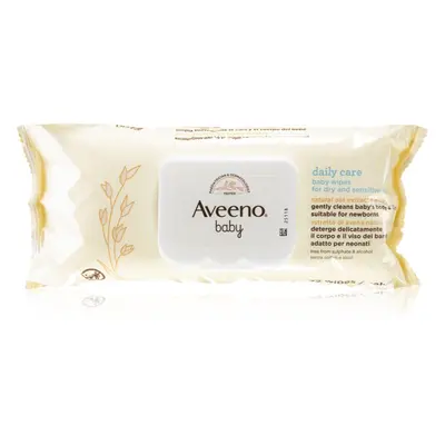 Aveeno Baby Wipes nedves törlőkendők gyermekeknek születéstől kezdődően 72 db