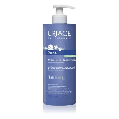 Uriage Bébé 1st Oleothermal Liniment gyengéd tisztító babakrém a pelenka területén 500 ml