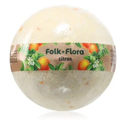 Folk & Flora Citrus fürdőgolyó frissítő hatással 130 g