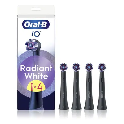 Oral B iO Radiant White csere fejek a fogkeféhez fehérítő rostokkal Black 4 db