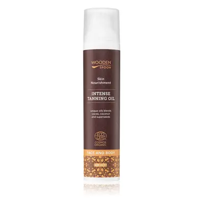 WoodenSpoon Skin Nourishment ápoló testolaj az intenzív barnulásért 100 ml