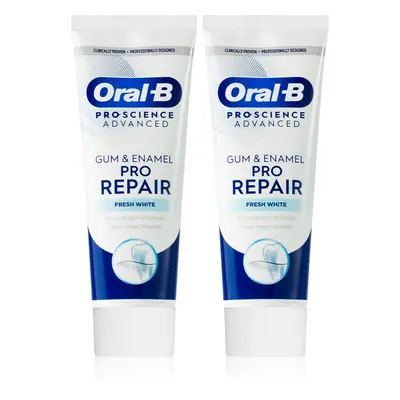 Oral B Gum & Enamel Repair Gentle Whitening gyengéden fehérítő fogkrém 2x75 ml