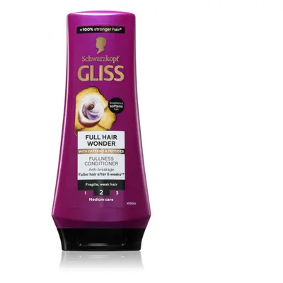 Schwarzkopf Gliss Full Hair Wonder regeneráló balzsam a törékeny hajra 200 ml