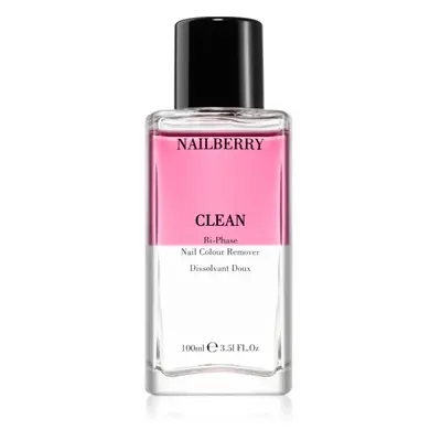 NAILBERRY Clean Bi-Phase Nail Colour Remover körömlakklemosó feszesítő hatással 100 ml