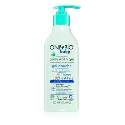 OnlyBio Baby Hypoallergenic hipoallergén tusfürdő gyermekeknek születéstől kezdődően 300 ml