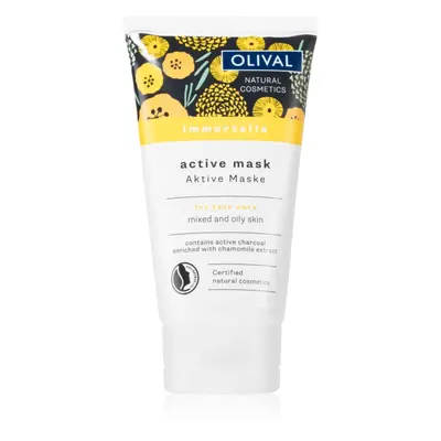 Olival Immortelle Active Mask tisztító arcmaszk kombinált és zsíros bőrre 75 ml