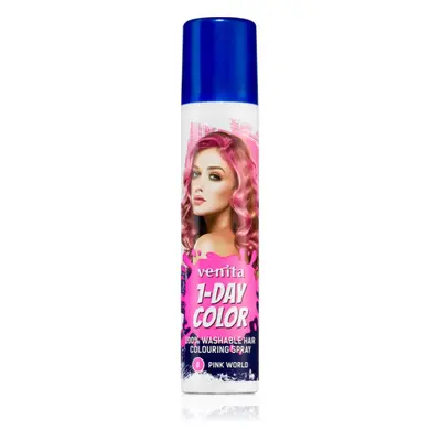 Venita 1-Day Color színező spray hajra árnyalat No. 8 - Pink World 50 ml