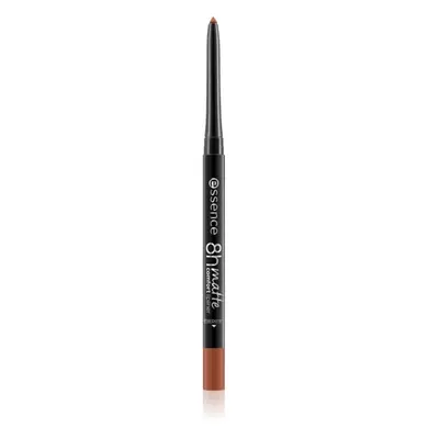 essence 8h Matte Comfort Matt ajakceruza hegyezővel árnyalat 17 Must Have Brown 0,3 g