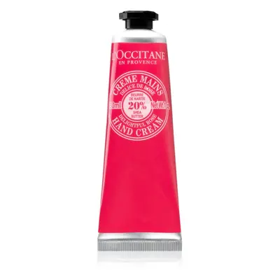 L’Occitane Karité Hand Cream kézkrém rózsa illattal 30 ml