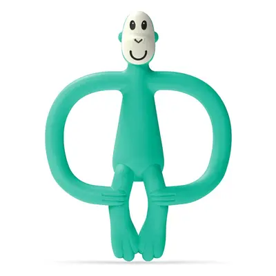 Matchstick Monkey Monkey Teether rágóka 2in1 kefével Green 1 db