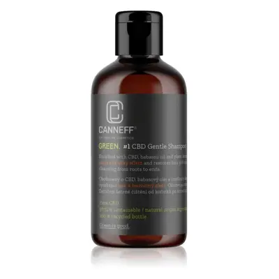 Canneff Green CBD Gentle Shampoo regeneráló sampon a fénylő és selymes hajért 200 ml