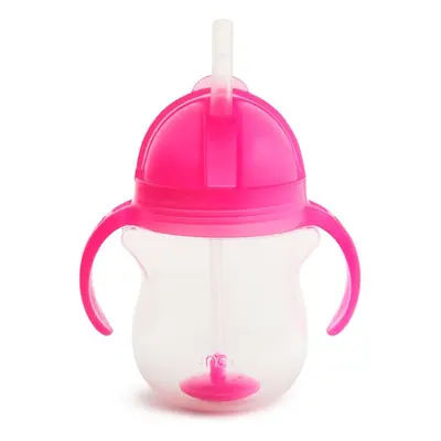 Munchkin Click Lock™ Tip & Sip bögre szívószállal nehezékkel Pink 6 m+ 207 ml