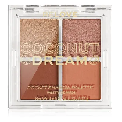 Revolution Relove Pocket Palette szemhéjfesték paletta árnyalat Coconut Dream 4x0.72 g