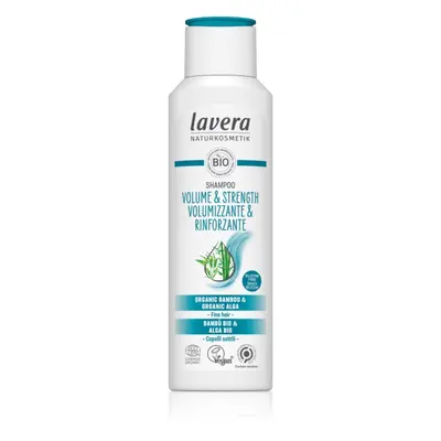 Lavera Volume & Strength tömegnövelő sampon a selymes hajért 250 ml